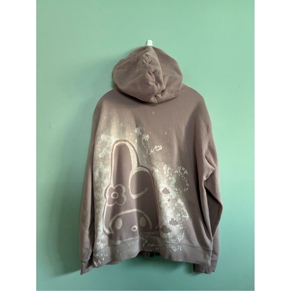 My Melody Handmade Bleached Sweatshirt Sanrio Pastel Grunge Dream Core Kawaii L